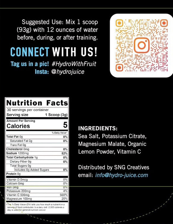Hydration Pack: Lemon 60 Servings